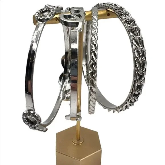 💍 Silver Bracelet Set 4-Piece💍 - Picture 2 of 7